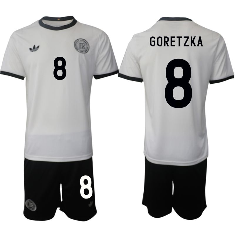 Men 2025-2026 Season Germany home white 8 Soccer Jersey